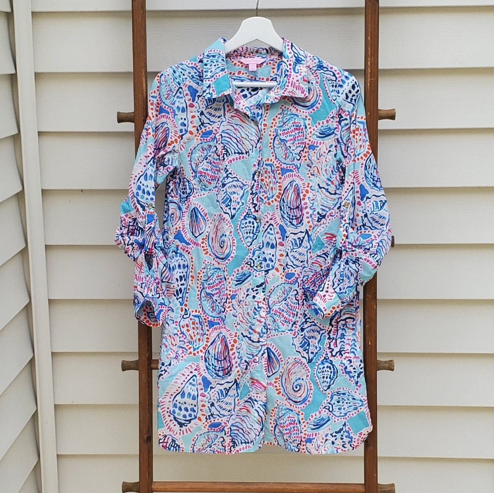 Lilly Pulitzer Jupiter Island Tunic Coverup - Picture 2 of 5